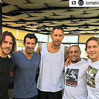 Puyol, Fugo, Materazi and Carlos Footballers